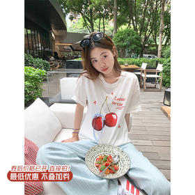 【129元任选2件】现货！樱桃印花短袖T