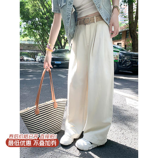 【169元任选2件】最后一波现货！压褶直筒休闲裤 商品图0