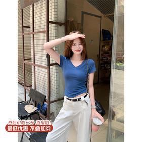 【99元任选2件】新品现货秒杀！卖完下架不再补 ！微信粉丝打折价！！蓝色短袖T恤