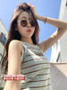 【99元任选2件】新品现货秒杀！卖完下架不再补 ！微信粉丝打折价！！2色短款条纹背心 商品缩略图0