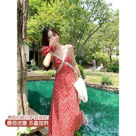 【折后再享2件88折】最后一波现货！蕾丝拼接碎花吊带连衣裙 日常209.99/件 立减70 秒杀139.99/件！！