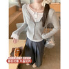 <曾小咸推荐>3.15现货秒杀 ！微信超特价！西装裤 秒杀89.99！！韩系灰白条纹假两件t 日常159.99 立减90 秒杀69.99！！ 商品缩略图1