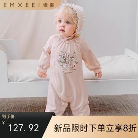 【宝宝服饰】嫚熙婴儿连体衣丝柔果棉宝宝幸运鹅连身衣爬服哈衣