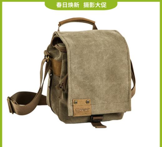 狼族优选 | 经典帆布都市休闲系列单肩摄影包 商品图0