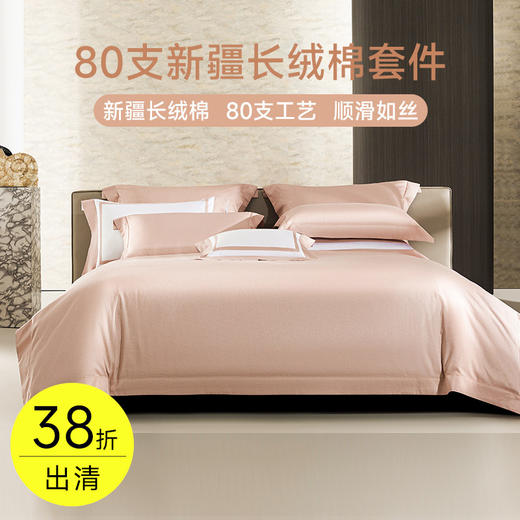 臻享80支新疆长绒棉提花四件套（素轩） 商品图0