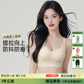 D1-【75BCD-95E】【大胸显小提拉】收副乳调整型聚拢无痕欧若风内衣女夏薄款文胸   星语迭云