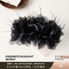 三彩2026新款火鸡毛装饰大抓夹暗黑轻奢小众氛围感个性时尚灵动女 商品缩略图0