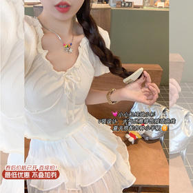 【99元任选2件】新品现货！卖完下架不再补！微信粉丝打折价！【盐系纯欲】纯欲绑带上衣