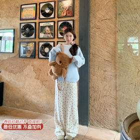 <曾小咸推荐>新品最最最后一波现货！卖完下架不再补！微信粉丝打折价！小熊印花休闲裤 日常159.99 立减90 秒杀69.99！！