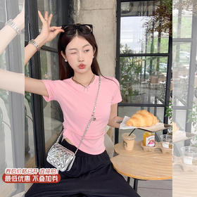 <曾小咸推荐>微信粉丝秒杀专场 仅此今天 活动结束下架 【脱颖而出】后背彩钻上衣 日常99.99 立减64.99 秒杀35！！