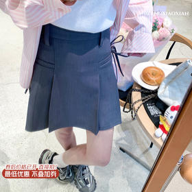 <曾小咸推荐>2色系带百褶裙