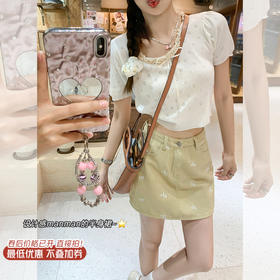 <曾小咸推荐>微信粉丝秒杀专场 仅此今天 活动结束下架  【清甜少女】杏色蝴蝶结半身裙 日常159.99 立降90 元 今天秒杀价69.99！！