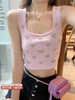 【110元任选3件】微信粉丝秒杀专场 仅此今天 活动结束下架背心女夏爱心印花修身显瘦纯欲短款甜辣小吊带 商品缩略图0