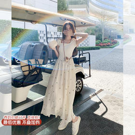 <曾小咸推荐>微信粉丝秒杀专场 仅此今天 活动结束下架【甜美可人】杏色拼接碎花连衣裙 日常198.00 立减108.01 秒杀89.99！！