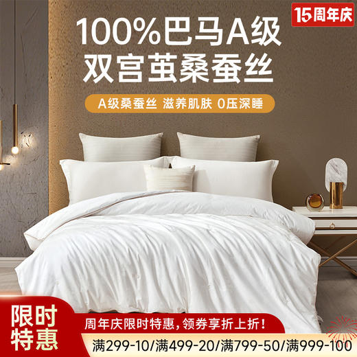 巴马A级双宫茧桑蚕丝被 商品图0
