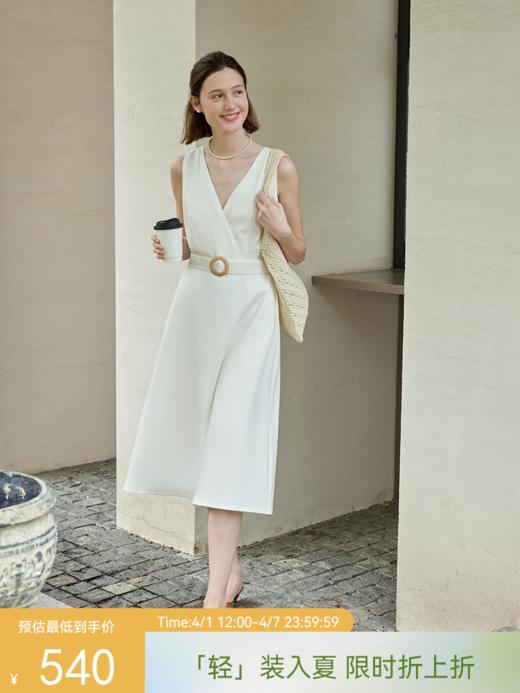 亚麻混纺连衣裙FCE2DRS173 商品图0