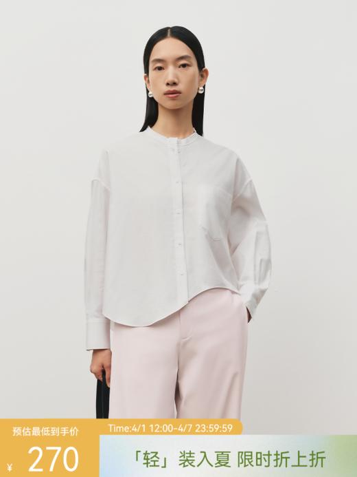 不规则摆边设计感衬衫FJ5028244 商品图0
