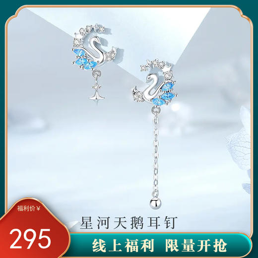 【星河天鹅】S925银流苏耳饰【JHY-E000634B】 商品图0