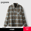 gxg.jeans男装25春磨毛感格子长袖衬衫慵懒衬衫外套#J25D031003 商品缩略图0
