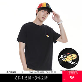 GXG男装夏季宽松男式短袖简单卡通印花百搭T恤上衣K&C