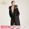 乔万尼派克服女冬款皮草外套狐狸毛领中长款可拆卸EN4N777 商品缩略图0