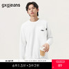 gxg.jeans男装冬季热卖白色休闲宽松圆领卫衣长袖卫衣J24X314002 商品缩略图0