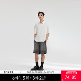 MODE COMMUTER | MC钻石格纹垂感休闲翻领格纹短袖POLO衫