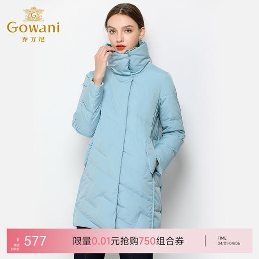 乔万尼羽绒服时尚宽松冬季中长款外套EN4T821 商品图0