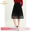 乔万尼秋新款拼接重工蕾丝设计感前短后长显瘦半身裙ES3D553 商品缩略图0