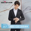 【高端系列】柒牌格纹西服男2024春季新款平驳领绅士休闲西装外套	126C70810 商品缩略图0