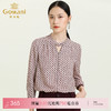 乔万尼早秋新款V领衬衫设计感长袖通勤OL风洋气宽松显瘦上衣ES3C528 商品缩略图0