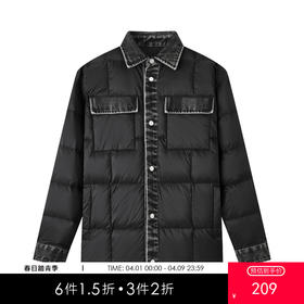 gxg.jeans男装2024年冬季新款翻领短款羽绒J24XD254018