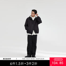 MODE COMMUTER | MC春季仿棉感斜纹梭织连帽夹克MCF121060A