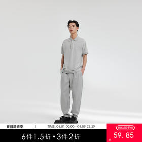 MODE COMMUTER | MC钻石格纹垂感休闲翻领格纹刺绣短袖POLO衫