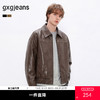 gxg.jeans男装25春热卖翻领PU皮衣美式夹克飞行员外套#J25D211011 商品缩略图0