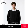 GXG男装 字母提花毛衫男士保暖针织衫  秋G24X203007 商品缩略图0