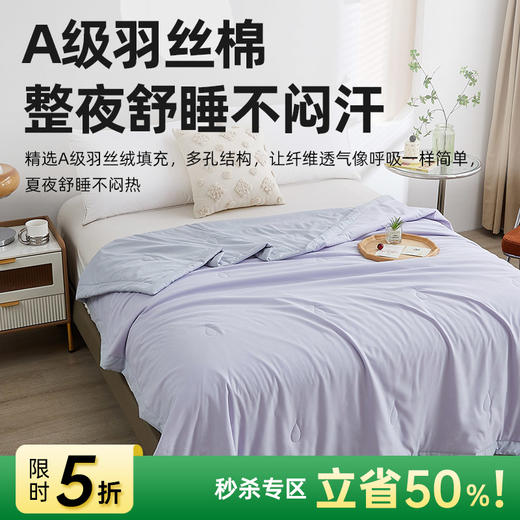 清爽柔肤夏被(紫色) 商品图0