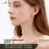 三彩2026新款金豆豆喷砂耳钉S925银针极简金属风高级通勤轻熟百搭 商品缩略图0