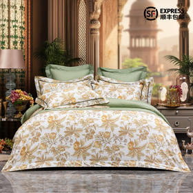 多喜爱 大美新疆果韵系列全棉四件套 榴见开福 【精美刺绣】【织带工艺】【芬纳诺抗菌】【礼盒包装】