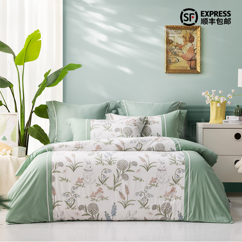 多喜爱 全棉新疆棉斜纹三/四件套 森意暖暖