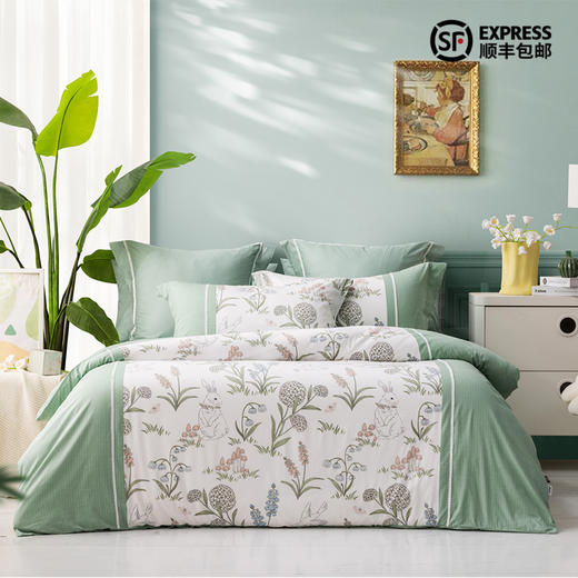 多喜爱 全棉新疆棉斜纹三/四件套 森意暖暖 商品图0