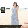 【100棉】三彩独醒2026夏季新款圆领吊带连衣裙收腰A字裙大摆裙F 商品缩略图0