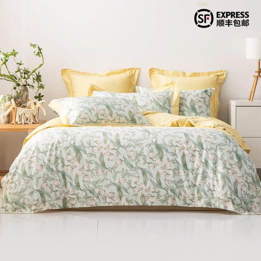 多喜爱 全棉新疆棉斜纹三/四件套 郁见美好 商品图0