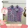 【第2件半价！尾货清仓不退换】波顿女士休闲格仔短袖衬衫LS735216 商品缩略图0