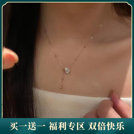 【风叙】925纯银水滴闪锆流苏项链【JHY-N002102B】 商品图0
