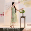 【柳色含烟】三彩2026夏季新款假两件连衣裙新中式A字裙C 商品缩略图0