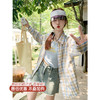 <曾小咸推荐>3.27现货秒杀 ！微信超特价！韩系撞色格纹衬衫 日常159.99 立减90 秒杀69.99！！ 商品缩略图0