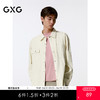 GXG男装 米白简约休闲翻领长袖衬衫男士  秋季热卖衬衫G24X033013 商品缩略图0