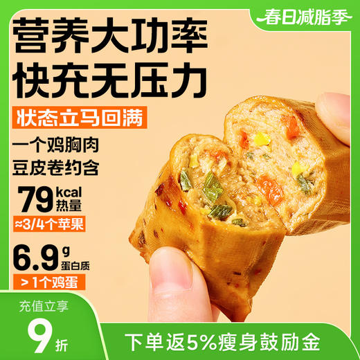 暴肌独角兽鸡胸肉豆皮卷 50g*4个装 商品图0