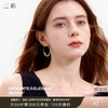 三彩2026新款极简风镀金大圈耳环时尚个性小众高级通勤轻熟女 商品缩略图0